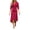 04# Wine, variant on Bodycon Dress for Women Wrap Midi High-Waisted Asymmetrical Hemline V-Neck Elegant Cocktail Party Flowy Knit S-XL