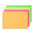 thumbnail image 3 of Pen+Gear Ruled Index Cards, Neon Colors, 100 Count, 4" x 6", 3 of 4