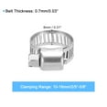thumbnail image 2 of Abrazadera de Manguera Uxcell, Ajustable de Acero Inoxidable de 2/5" a 5/8" para Línea de Combustible y Fontanería, Paquete de 12, 2 of 7