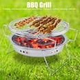 thumbnail image 3 of Oubit Barbecue Extérieur, Mini Barbecue en Acier Inoxydable, Barbecue Rond Pliant, Barbecue Performance Finement Réglée, 3 of 9
