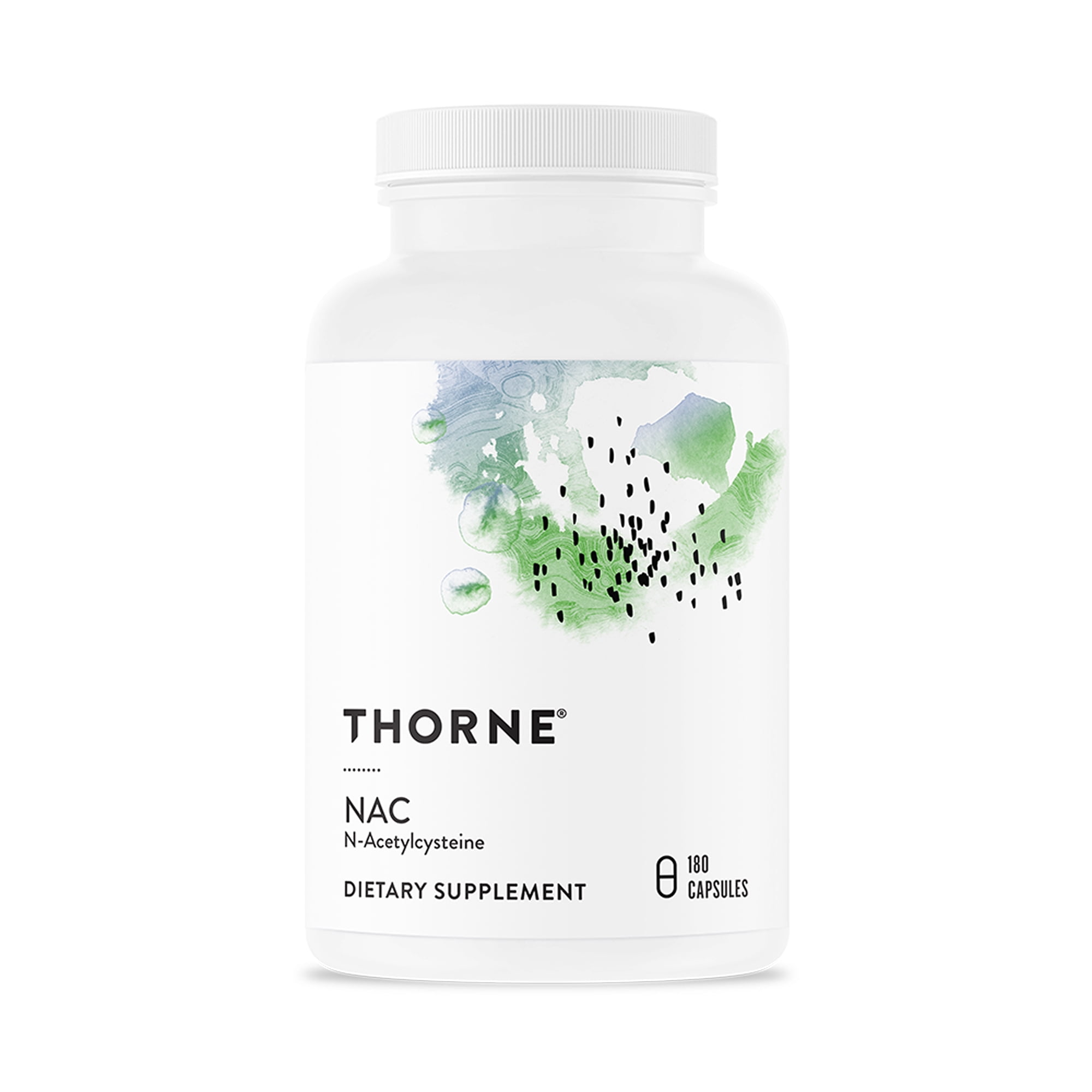 THORNE - NAC - N-Acetylcysteine - 500mg - Supports Respiratory Health and Immune Function*; Promotes Liver and Kidney Detox - 180 Capsules