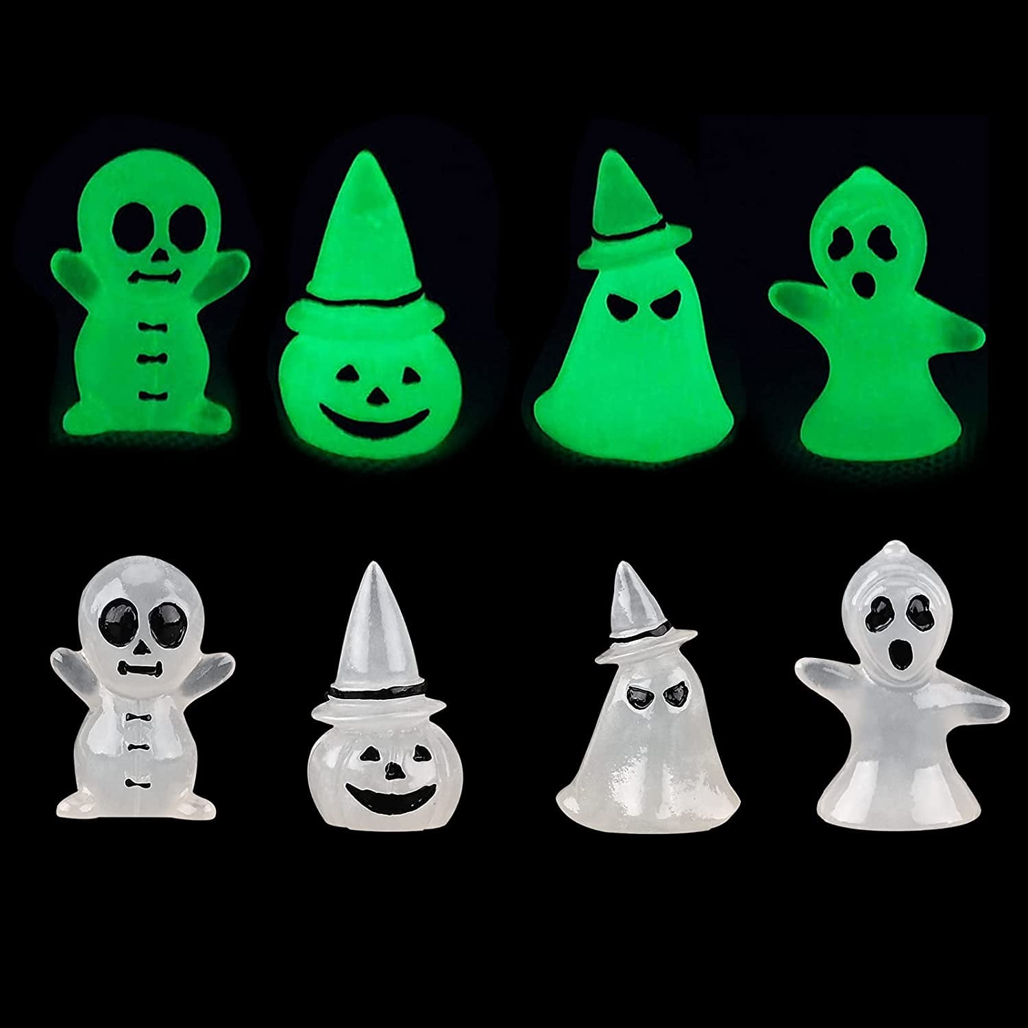 Lot De 300 Galets Phosphorescents En Résine Coloré - Pierres Roches