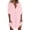 Z-Pink197, variant on JIAYUE Women's Dress Loose Solid Color Stand Collar Above Knee Fall Double Pocket Three Quarter Sleeve Classic Female Dresses