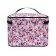 thumbnail image 4 of HELLHERO Brush Holders Multifunctional Large Capacity Makeup Bag Large Cosmetic Travel Bag Daily Dachshund Flower Meadow, 4 of 6