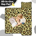 thumbnail image 4 of Yellow and Black Leopard Pattern Toddler Nap Mats for Kids Preschool,Sleeping Mat Bag or Kids,Toddler Sleeping Bag,Toddler Nap Mat or Daycare, 4 of 6