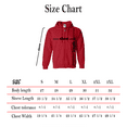 thumbnail image 5 of Gildan Heavy Blend Zip Up Hoodie, Midweight Hoodie, Fleece Hooded Sweatshirt, Red, 2XL, 5 of 5