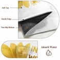 thumbnail image 6 of Yellow Sunflower Round Area Rug 6Ft Washable Circle Rugs for Bathroom Office, Floral Rustic White Quotes Non-Slip Carpet Floor Mats Indoor Outdoor Carpet Runner Aesthetic Home Decor, 6 of 8