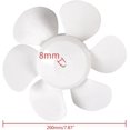 thumbnail image 2 of Plastic Fan Blade Replacement, 6 Inch 8 Inch 10 Inch 12 Inch White Bathroom Fan Blade Replacement for Fan Blades Home(8 inches), 2 of 3