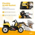 thumbnail image 5 of Infans Kids Ride On Excavator Digger 12V Electric Tractor RC w/ Digging Bucket Yellow, 5 of 7