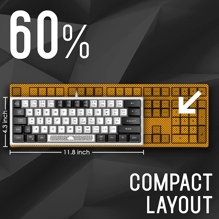 ZIYOU LANG K61 60% Percent Gaming Keyboard Compact RGB Chroma