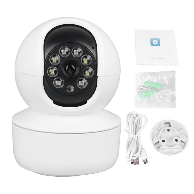 Cámara Wi-Fi para interiores enchufable, sistema de cámara de seguridad para el hogar Cámara IP inteligente para interiores con Wi-Fi Sistema de cámara de seguridad para el hog