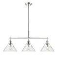 thumbnail image 1 of Orwell 3-Light Linear Pendant in Chrome with Clear Glass, 1 of 3