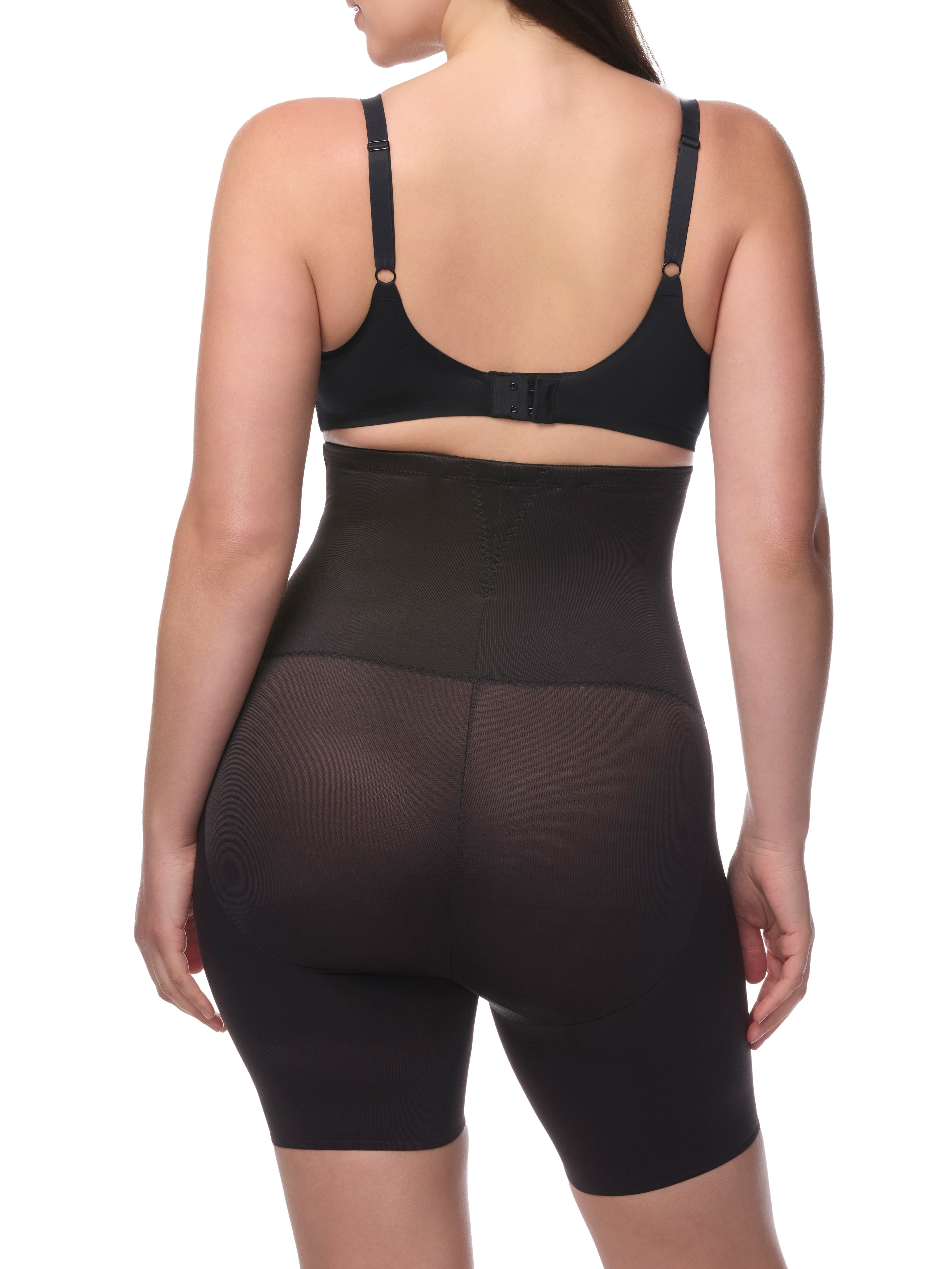 Cupid Women's Extra Firm Control Back Magic High Waist Thigh Slimmer Shapewear