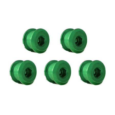 

GZKN 5Pcs Bike Bicycle Aluminum Alloy Chainring Bolts Disc Single Chainwheel Screws
