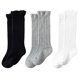 thumbnail image 1 of Laklulu Calcetines de tubo mediano para bebé de primavera y verano, calcetines para bebé femeninos, calcetines para niños con doble aguja y tira vertical, adecuados para bebés y niños pequeños, 1 of 5