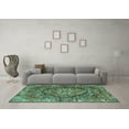 thumbnail image 3 of Ahgly Company Indoor Rectangle Persian Turquoise Blue Traditional Area Rugs, 8' x 10', 3 of 4