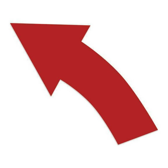 LiteMark Sensory Path Durable Wide Turn Arrow Decals (12)