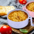 thumbnail image 7 of Microwave Ramen Cooker Bowl Set,Happon 40 oz Ramen Cooker with Handles Ramen Noodle Cooker with Spoon Chopsticks Fork for College Dorm Room Apartment Essentials(Purple), 7 of 7