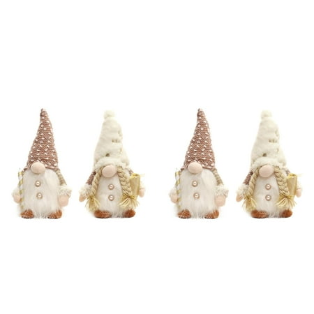 

DBYLXMN Son Ornament Christmas Luminous With Lights Take Crutches Doll Ornaments