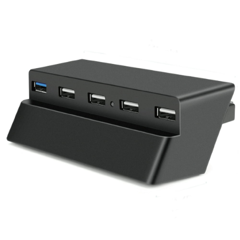 5 Port USB Hub for PS4 Slim Edition USB 3.0 / 2.0 High Speed Adapter