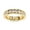 Yellow Gold, variant on Half Eternity Wedding Band Rings for Women, 3MM Round Cut Lab Created Moissanite Anniversary Ring in 10K Solid White Gold Size 5