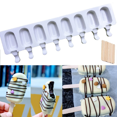 thumbnail image 2 of Molde de silicona para hacer helados, molde para paletas, postre casero, congelador, cubo de jugo de fruta, molde con palos, máquina para hacer helados, 2 of 5