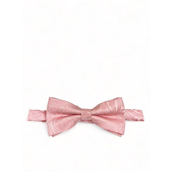 Pink Classic Paisley Bow Tie