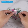 thumbnail image 4 of Calcomanías de Flores de Vinilo Transparentes Uxcell, Calcomanías de Flores Claras PET para Álbum de Recortes, Azul 40 Hojas, 4 of 6