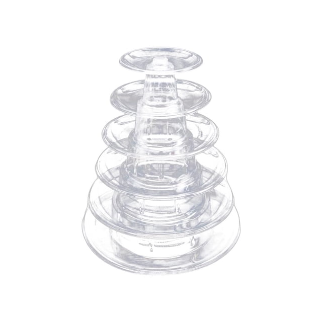relayinert Cake Display Stand Party Banquet Dessert Displaying Holder Holding Rack Rounded Stable Multi-tier Serving Rack 6 layer 2