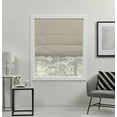 thumbnail image 2 of Exclusive Home Acadia 100% Blackout Roman Shade, 27"x64", Natural, 2 of 15