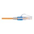 thumbnail image 3 of Monoprice SlimRun - Patch cable - RJ-45 (M) to RJ-45 (M) - 2 ft - UTP - CAT 6a - booted, snagless - yellow (pack of 10), 3 of 5