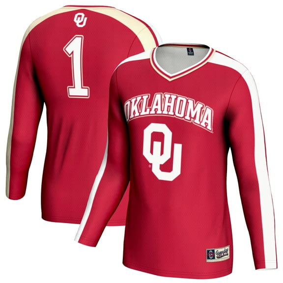 Unisex GameDay Greats Crimson Oklahoma Sooners #1 Lightweight Volleyball Fashion Jersey