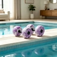 thumbnail image 5 of High-Density Foam Water Dumbbells for Swimming Pool Resistance Training and Aqua Aerobics Purple, 5 of 5