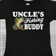thumbnail image 4 of Inktastic Uncle's Fishing Buddy with White Text Boys Baby Bodysuit, 4 of 5