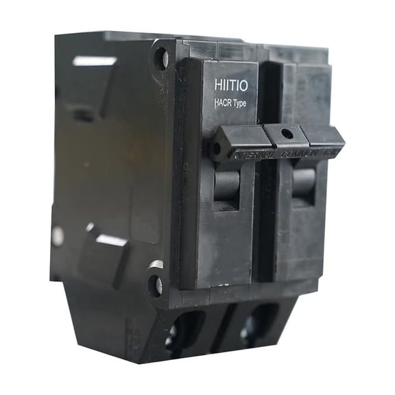 HIITIO 50 Amp 2-Pole Plug-in Circuit Breaker, 1-Inch Molded Case Breaker,UL Listed