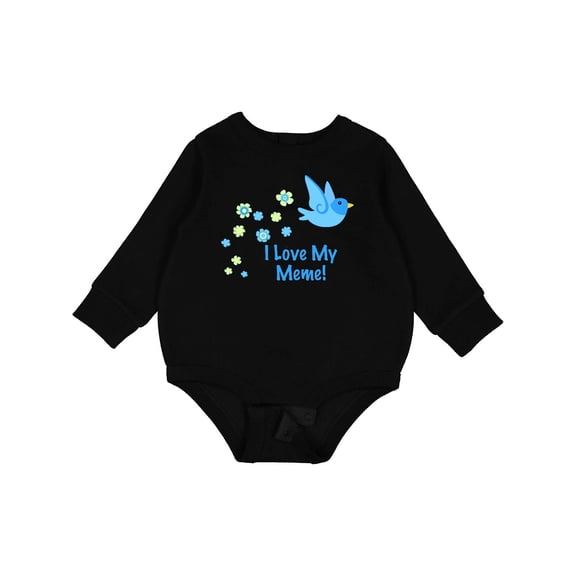 Inktastic I Love My Meme Baby Fleece Bodysuit