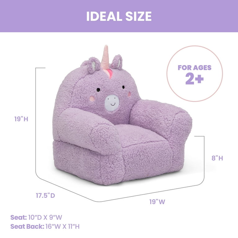 Delta Children Unicorn Cozee Buddy Chair, Purple - Walmart.com