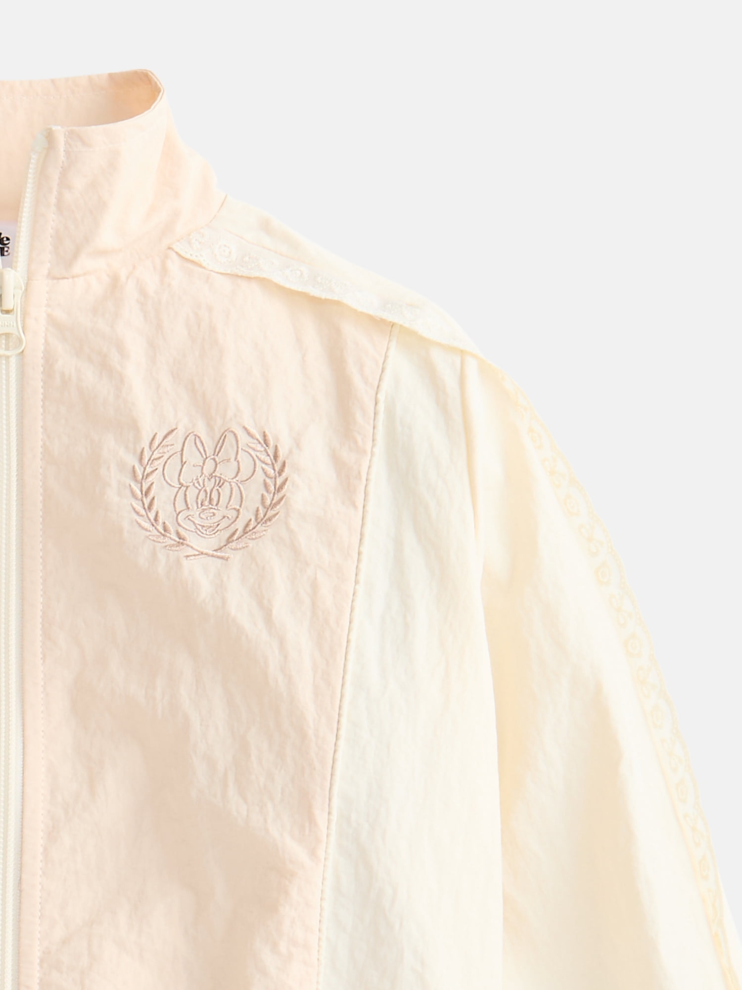 Minnie Mouse Girls Full Zip Windbreaker Jacket, Sizes 4-12