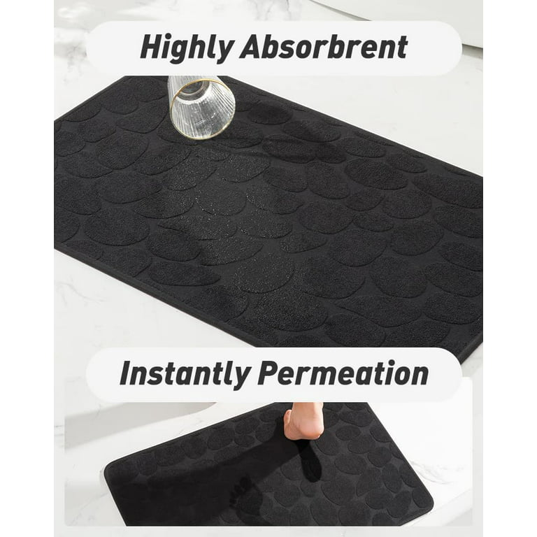 Hera Beauty Super Absorbent Bath Mat, Quick Dry Super Absorbent Floor Mat, Non S