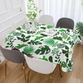 thumbnail image 5 of Tropical Palm Leaves Rectangle Tablecloth, Dust Proof Anti Wrinkle Wipeable Table Cloth Tabletop foration of Dinner Kitchen Wedding Holiday Party 60"x60" Decor Gift, 5 of 7