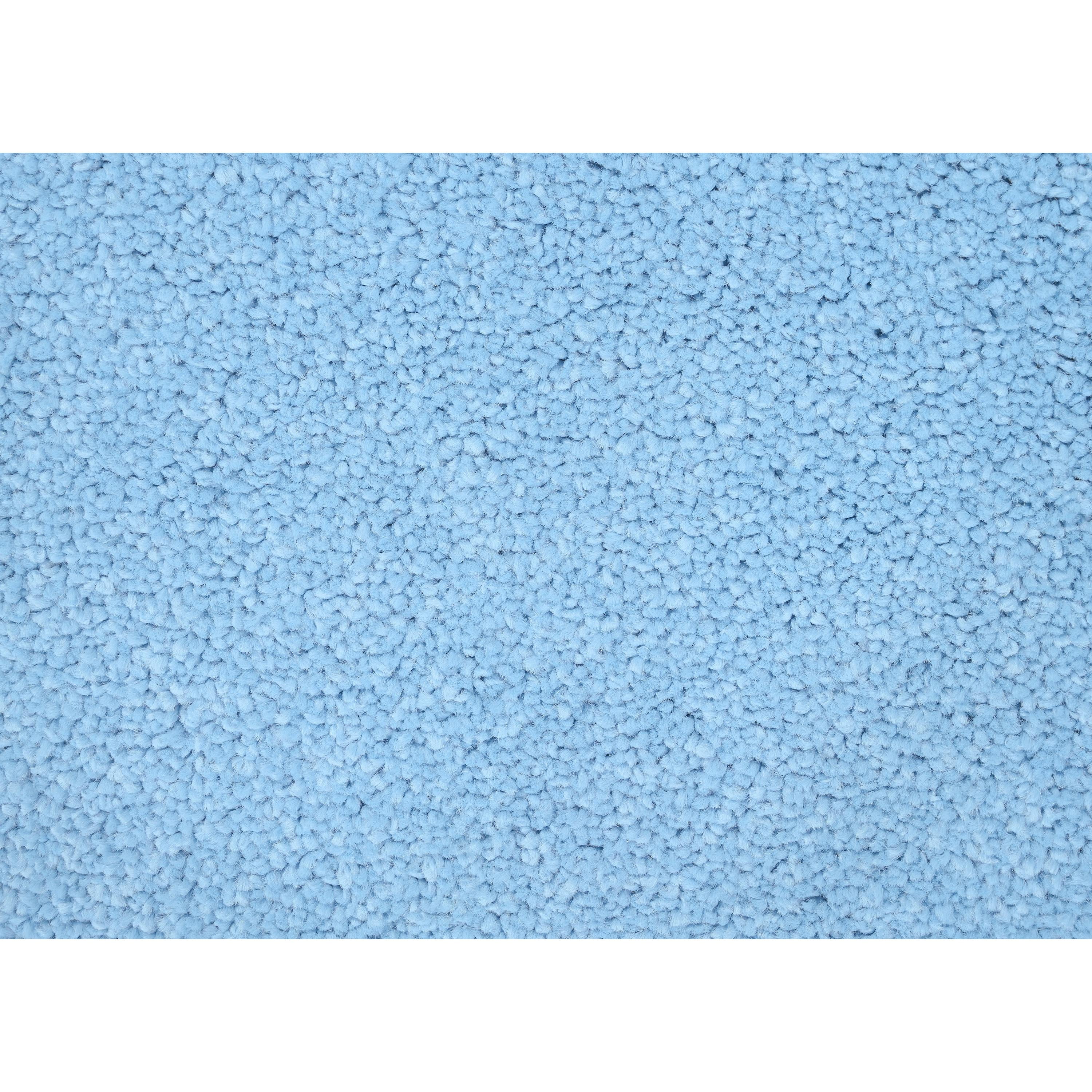 Garland Rug Gramercy Washable Polypropylene Basin Blue Bathroom Carpet, 4' x 6'
