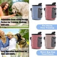 thumbnail image 2 of AMERTEER Dog Treat Bag, Multi-Purpose & Portable Puppy Treat Pouch, Adjustable Waistband & Poop Bag Dispenser, 2 Sizes Dog Training Pouch for Walking, Hiking, 2 of 6