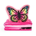 thumbnail image 4 of Justice Rainbow Butterfly Silk Touch Fleece Throw and Decorative Pillow Set, 4 of 6