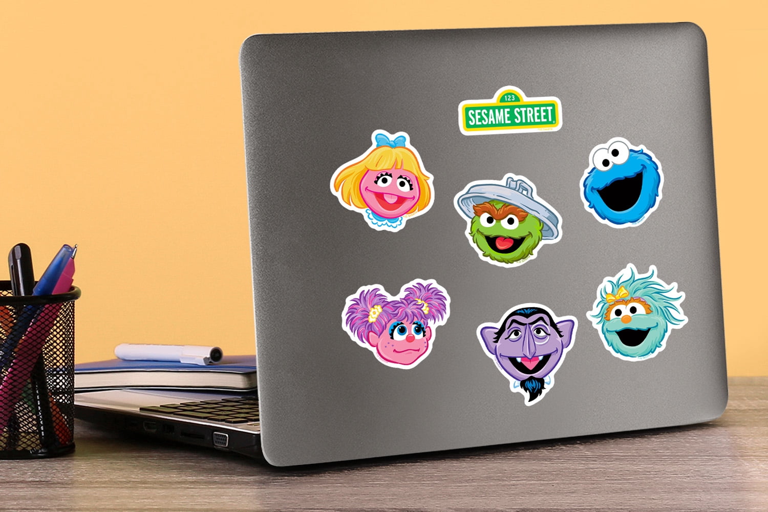 Sesame Street Variety Character Faces Miscellaneous 100Ct Sticker Pack