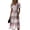 Pink, variant on Women's Gingham Shift Dress with Plaid V-Neck - Short Sleeve Summer Dress, Loose Flowy Beach Party Outfit, Preppy Comfy Vacation Mini Dress,Saffron,3XL