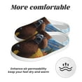 thumbnail image 6 of Fotbe Snowy Mountain Photography Bear Pattern Women's Fuzzy Curly Fur Memory Foam Loafer Slippers Indoor Outdoor Slippers Winter Home Shoes-39/40, 6 of 7