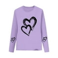 thumbnail image 2 of Blusas y camisas de manga larga con cuello redondo CUHK Top estampado de cuello redondo para primavera y verano Jersey informal Camisa básica de manga larga para niños y niñas Blusa de poliéster para, 2 of 6