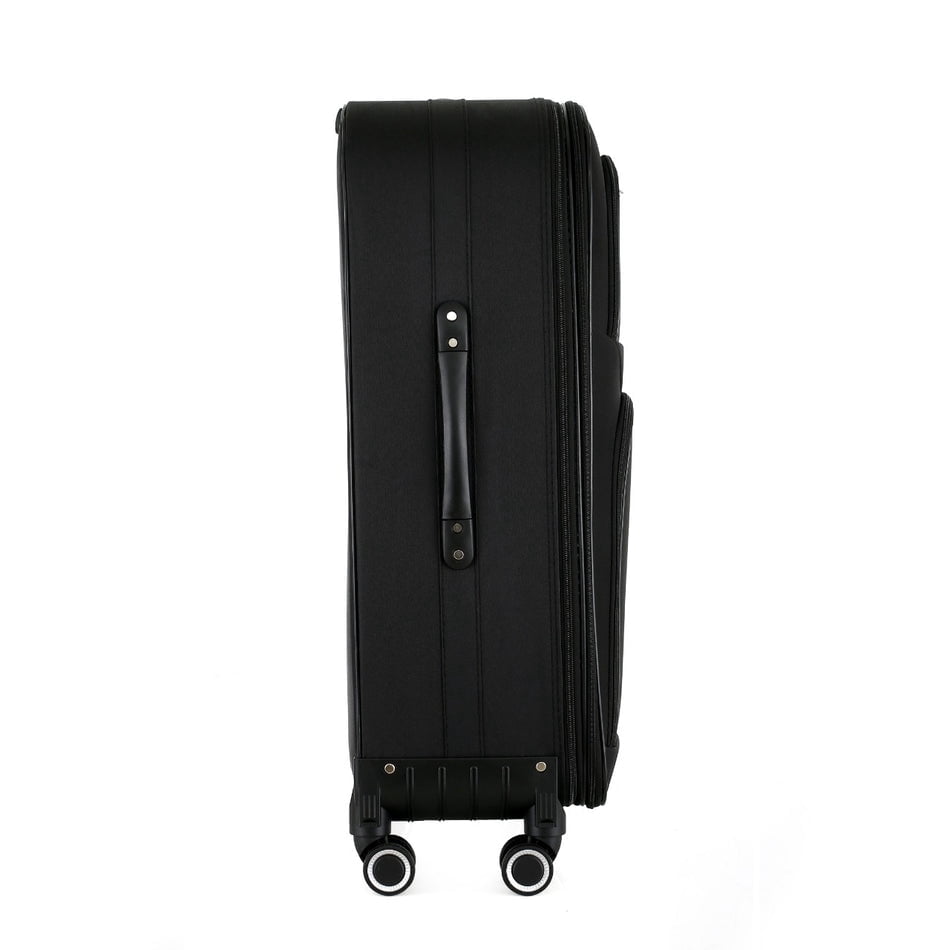 Grace Soft side Lightweight Expandable with 360° Dual Spinning Wheels and Combo Lock – Includes 32", 28", 24", 20" 4-Piece Luggage Set