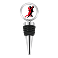thumbnail image 1 of Dancer Social Dancing Duet Dance Bottle Stopper Stainless Steel Rubber Reusable, 1 of 4