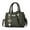 Green, variant on Ladies Satchel Shoulder Bag Casual PU Leather Messenger Bag Large Capacity Handbag Fashion Women's Messenger Bag(Dark Gray,One Size)